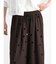 フロッキードット楊柳ワイドパンツ