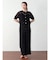 フロッキードット楊柳ワイドパンツ