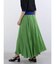 シアーコットンギャザーロングスカート