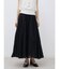 シアーコットンギャザーロングスカート