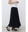 シアーコットンギャザーロングスカート