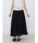 シアーコットンギャザーロングスカート