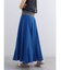 シアーコットンギャザーロングスカート