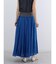 シアーコットンギャザーロングスカート