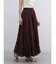 シアーコットンギャザーロングスカート