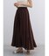 シアーコットンギャザーロングスカート