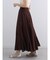 シアーコットンギャザーロングスカート