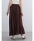 シアーコットンギャザーロングスカート