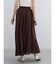 シアーコットンギャザーロングスカート