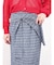 ノットデザインチェックペンシルスカート