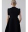 【諏訪】ショルダーデザインリブニットワンピース
