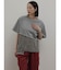 デニムドッキングアシメデザインTシャツ