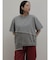 デニムドッキングアシメデザインTシャツ