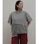 デニムドッキングアシメデザインTシャツ