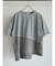 デニムドッキングアシメデザインTシャツ