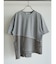 デニムドッキングアシメデザインTシャツ