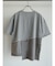 デニムドッキングアシメデザインTシャツ