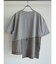 デニムドッキングアシメデザインTシャツ