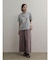 チュールレイヤードワイドパンツ