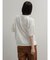 ビーズアクセントリーフプリントTシャツ