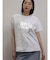レースドッキング箔ロゴTシャツ