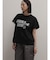 レースドッキング箔ロゴTシャツ