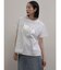 レースドッキング箔ロゴTシャツ