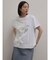 レースドッキング箔ロゴTシャツ