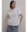 レースドッキング箔ロゴTシャツ