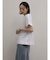 レースドッキング箔ロゴTシャツ