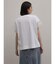 レースドッキング箔ロゴTシャツ