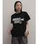 レースドッキング箔ロゴTシャツ