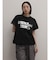 レースドッキング箔ロゴTシャツ