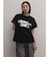 レースドッキング箔ロゴTシャツ