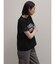 レースドッキング箔ロゴTシャツ