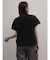 レースドッキング箔ロゴTシャツ