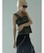 LAYERED-LIKE CAMOUFLAGE RIB TANKTOP