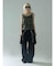 LAYERED-LIKE CAMOUFLAGE RIB TANKTOP