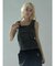 LAYERED-LIKE CAMOUFLAGE RIB TANKTOP