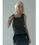 LAYERED-LIKE CAMOUFLAGE RIB TANKTOP