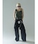 LAYERED-LIKE CAMOUFLAGE RIB TANKTOP