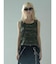 LAYERED-LIKE CAMOUFLAGE RIB TANKTOP