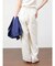 【セットアップ着用可能】リネン混シアーリラックスワイドパンツ