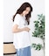 【Tシャツ以上、ブラウス未満】上品パールロゴが目を惹く夏の主役カットソー