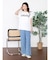 【Tシャツ以上、ブラウス未満】上品パールロゴが目を惹く夏の主役カットソー