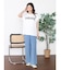 【Tシャツ以上、ブラウス未満】上品パールロゴが目を惹く夏の主役カットソー