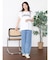 【Tシャツ以上、ブラウス未満】上品パールロゴが目を惹く夏の主役カットソー