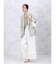 リネンライクワイドリブリラクシーパンツ（off white,beige）