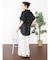 バックシャンシアーワイドシャツ