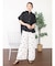 バックシャンシアーワイドシャツ